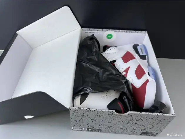 One Kick JORDAN RETRO 384664-160 AIR 6 'CARMINE' 2014 0524